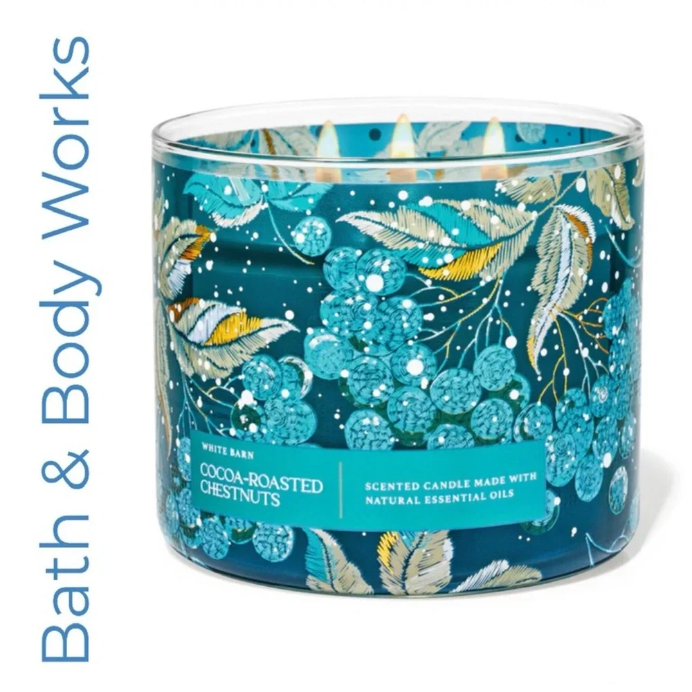 Bath & Body Works Cocoa-Roasted Chestnuts 3 Wick Candle